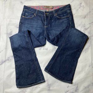 PAIGE Women's Dark Blue Bootcut Jeans